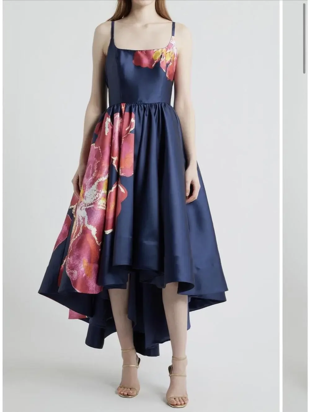 Hutch Shyloh Floral Mikado High Low Gown - Picture 1 of 16